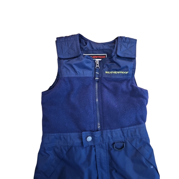 Weatherproof Dark Blue Kids Snow Overalls, Size 5, Excellent Condition - Picture 3 of 10
